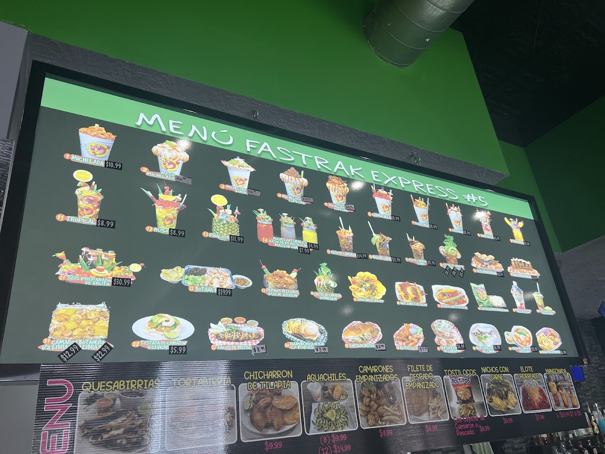 Menu Fastrak Express #5-3
