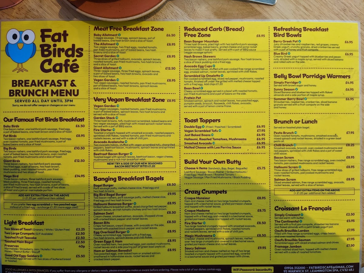 Menu Fat Birds Cafe-9