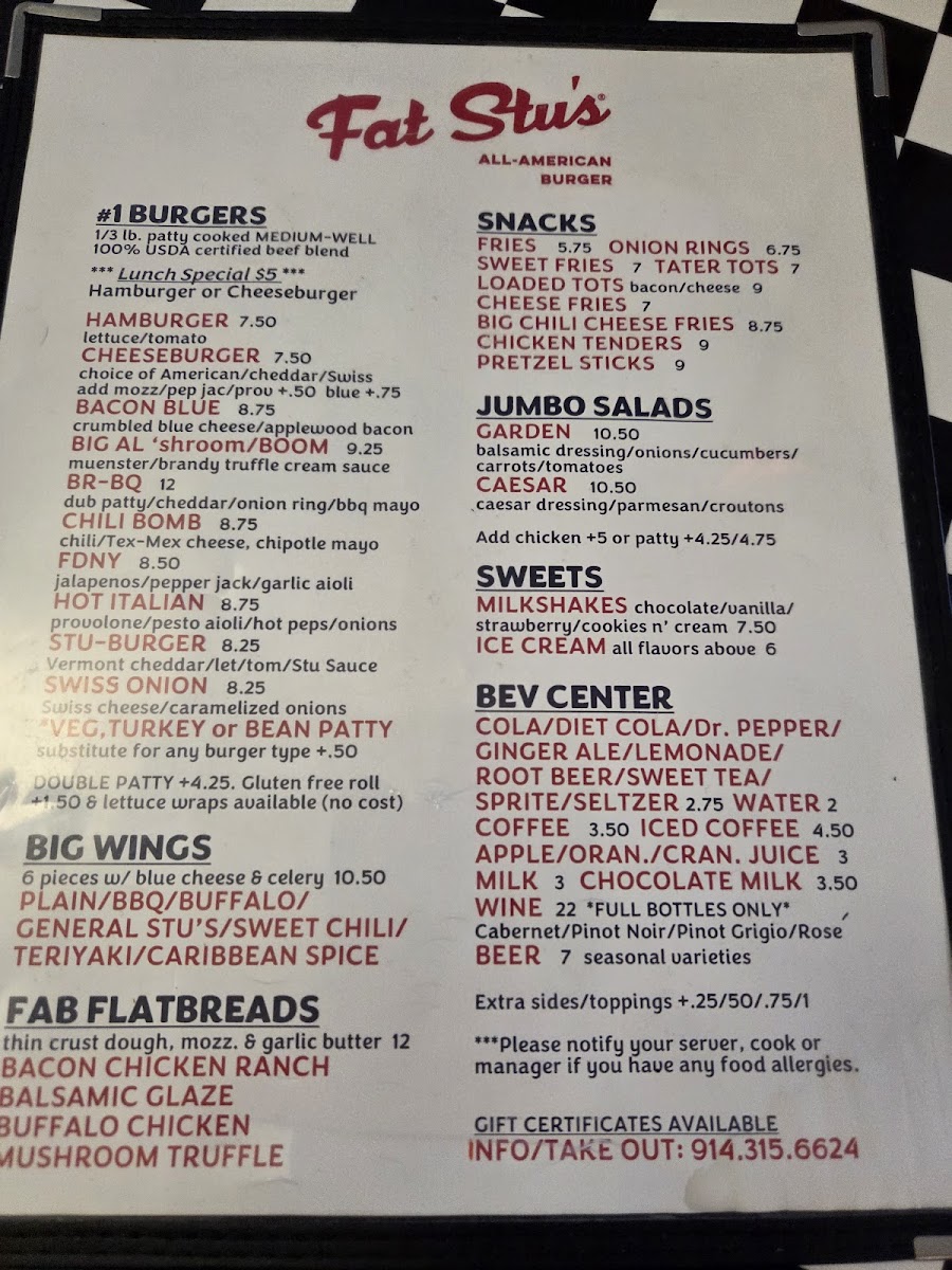 Menu Fat Stu's All-American Burger Harrison-3