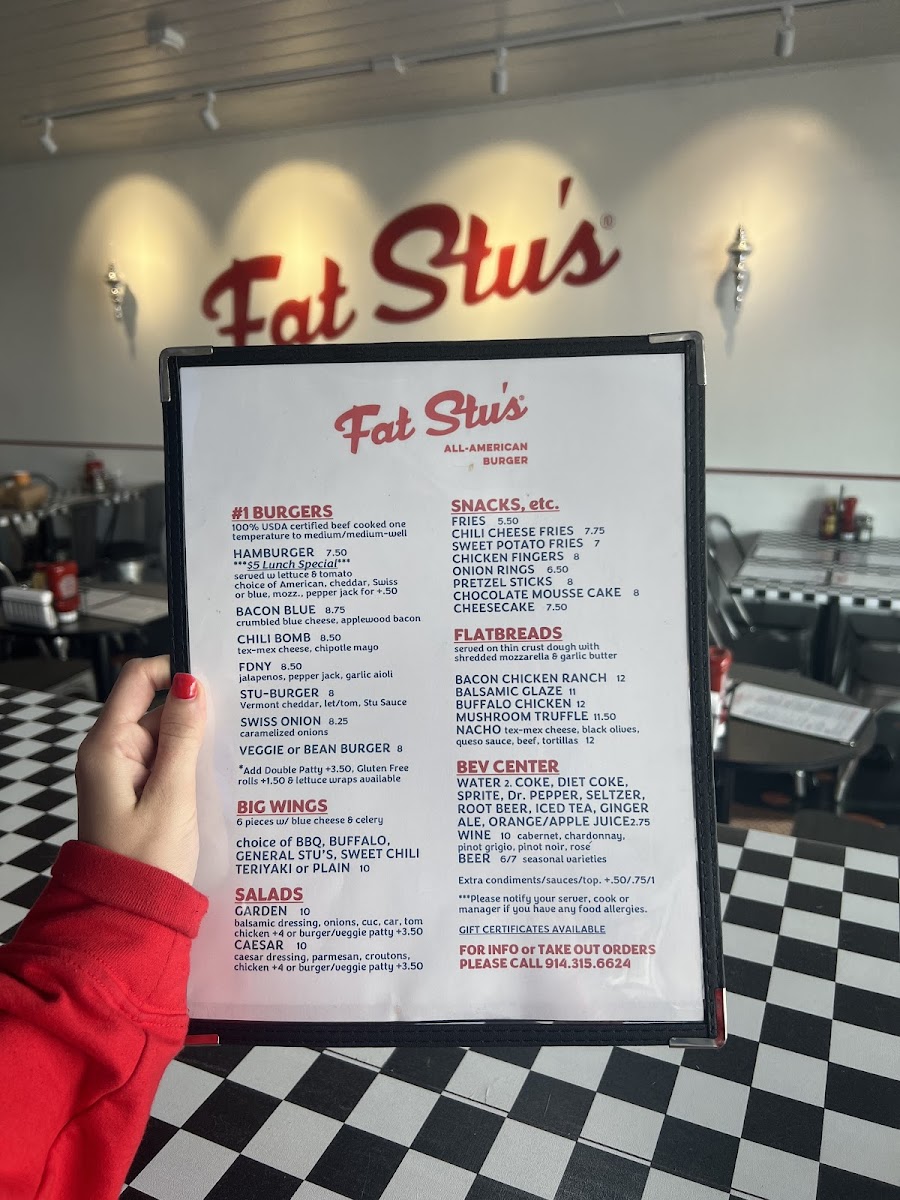Menu Fat Stu's All-American Burger Harrison-5