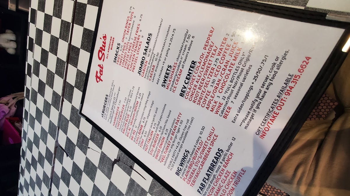 Menu Fat Stu's All-American Burger Harrison-6