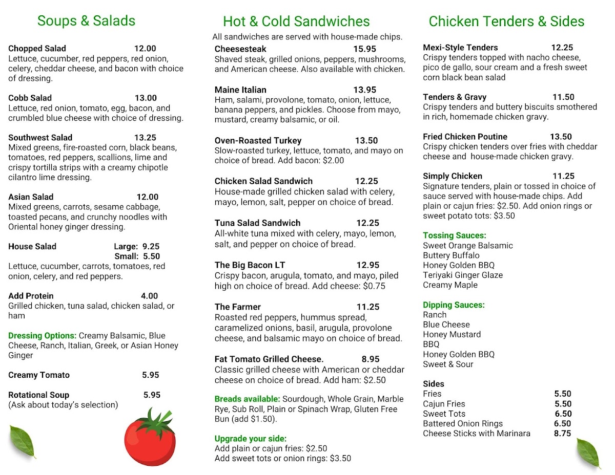 Menu Fat Tomato Grill-2