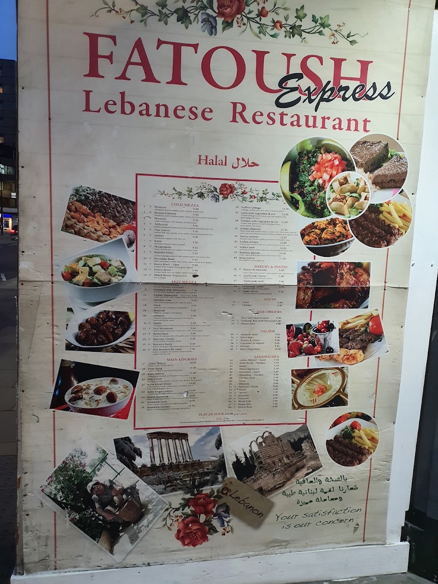 Menu Fatoush Express-1