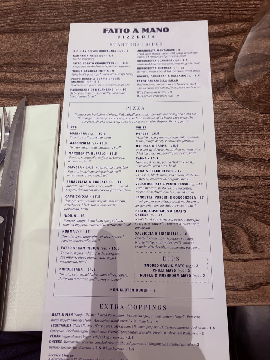 Menu Fatto A Mano Covent Garden-10