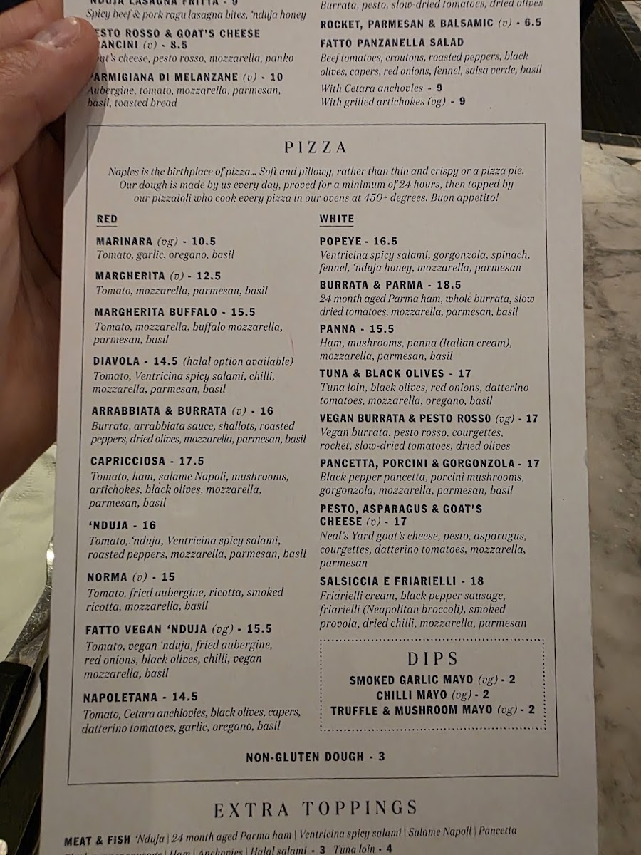 Menu Fatto A Mano Covent Garden-6