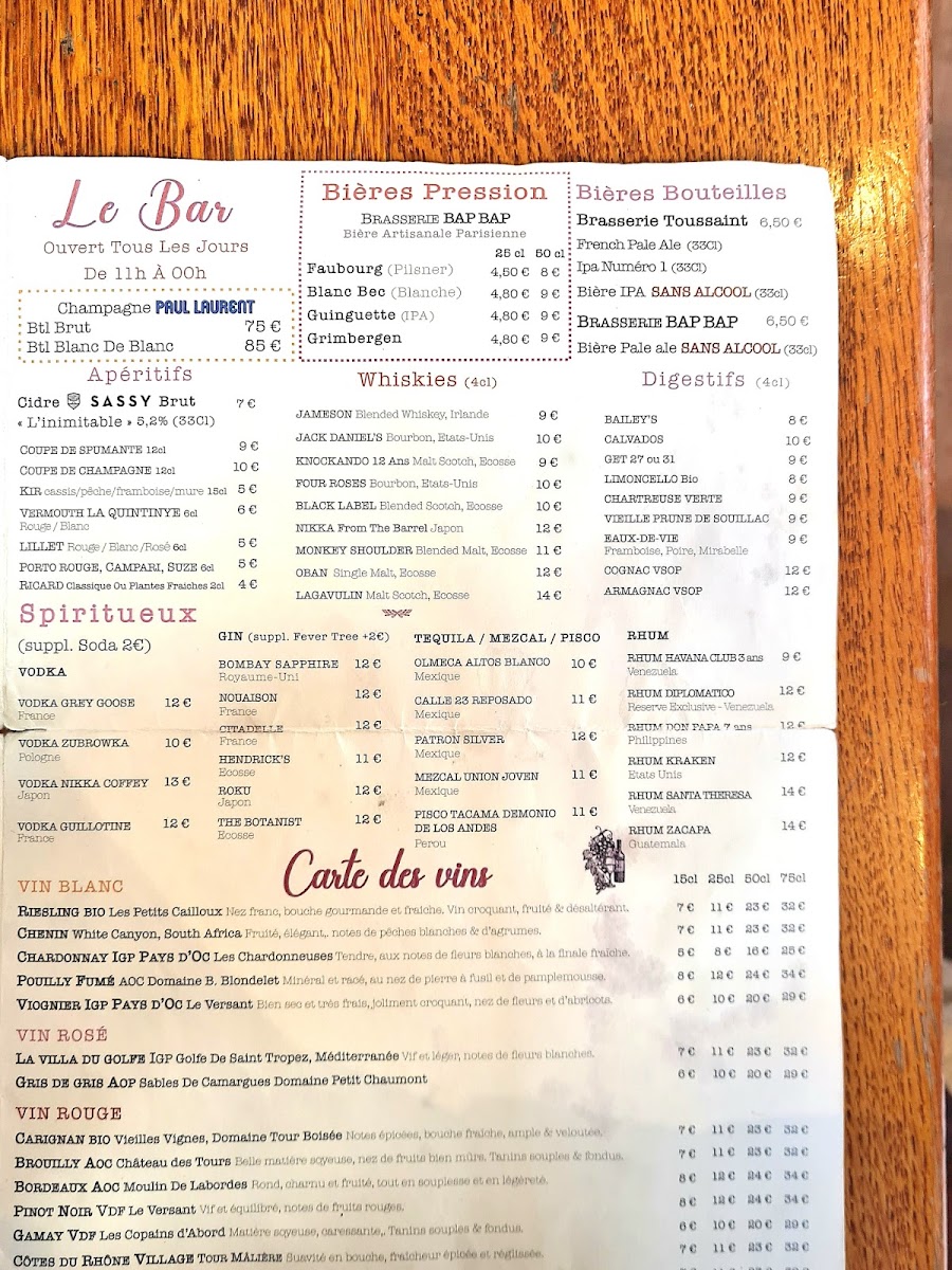 Menu Faubourg 34-8