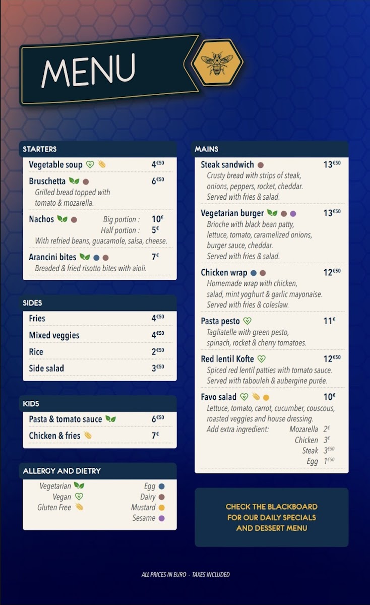 Menu Favo Bistro Bar Events-4
