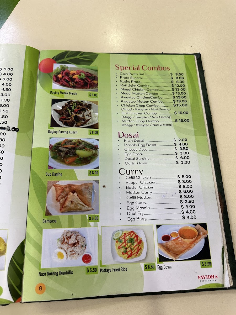 Menu Fayidha Restaurant-1