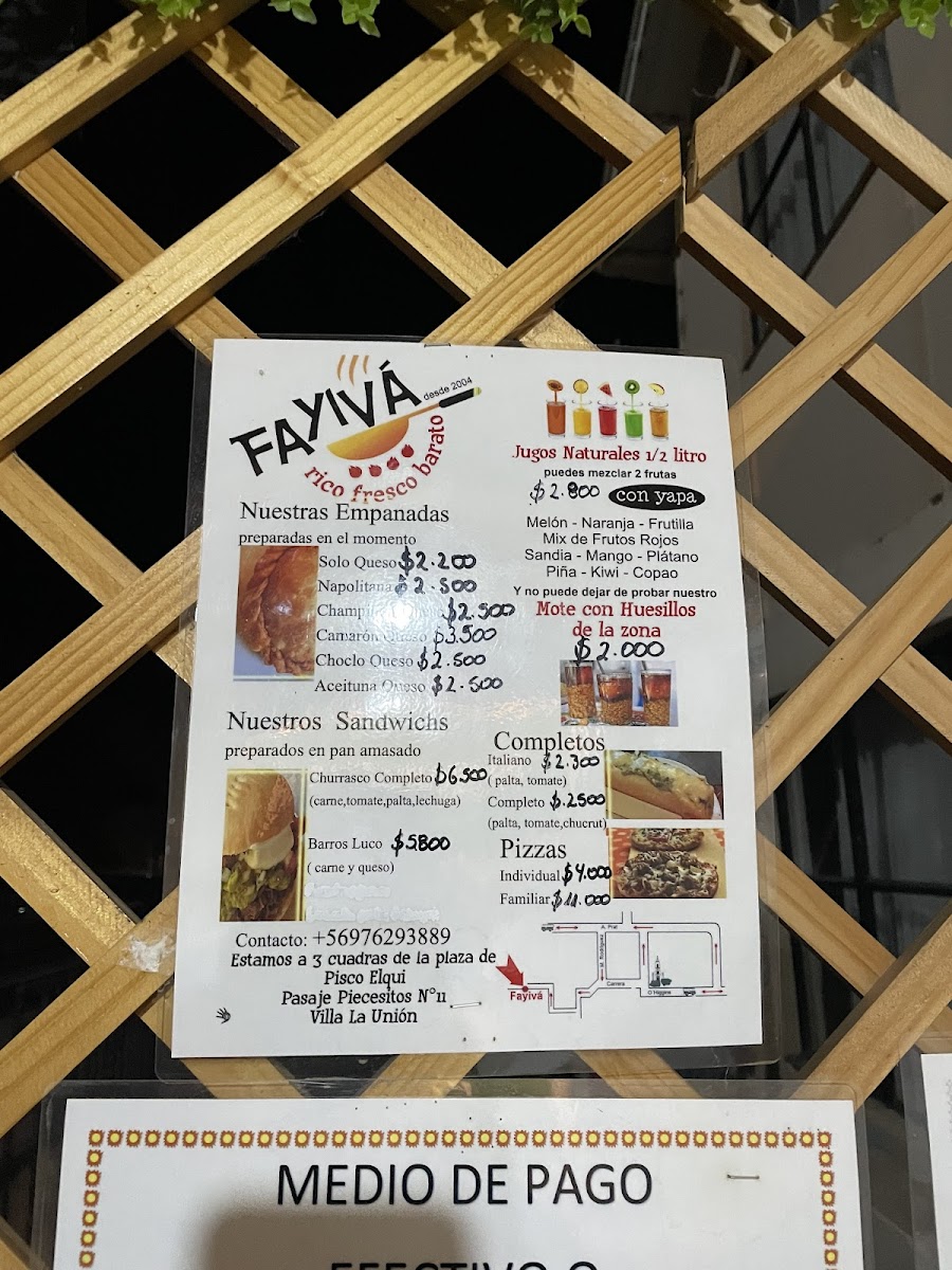 Menu Fayiva-1
