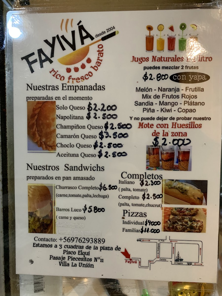 Menu Fayiva-2