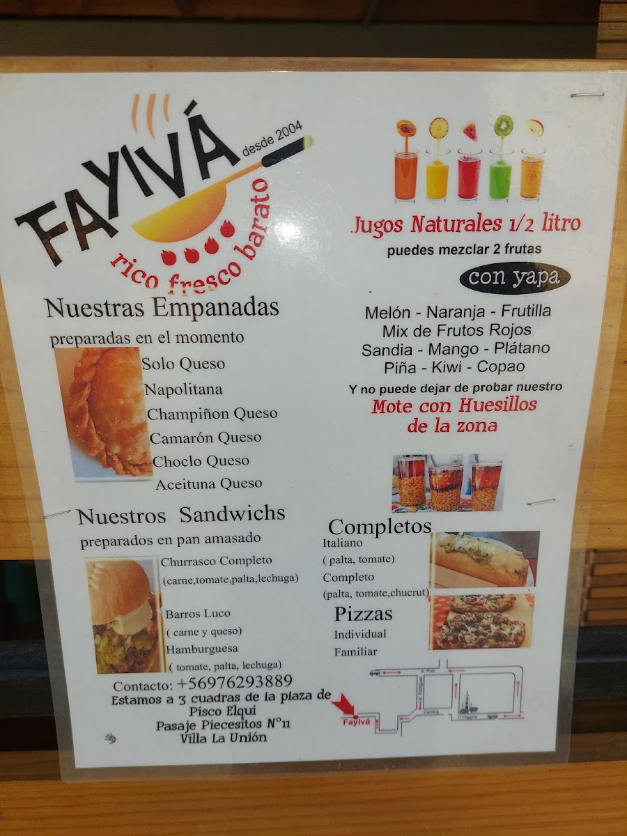Menu Fayiva-3