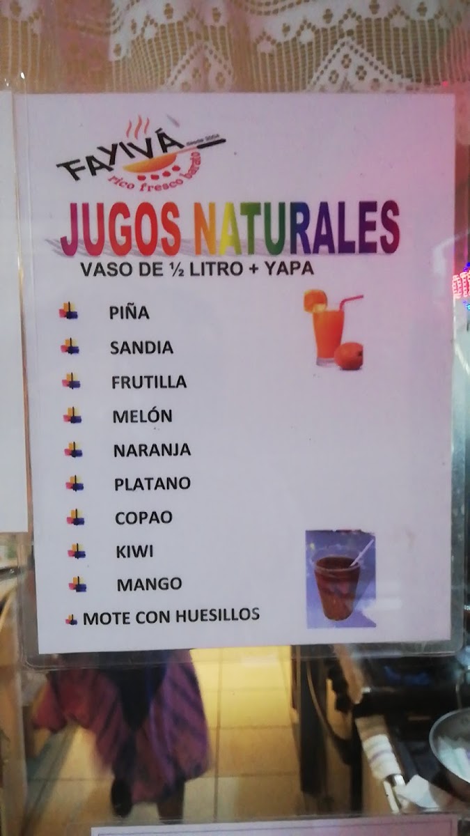Menu Fayiva-7