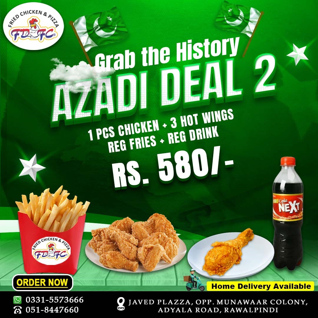 Menu Fdfc - Fast Food - Adyala Road Branch-4