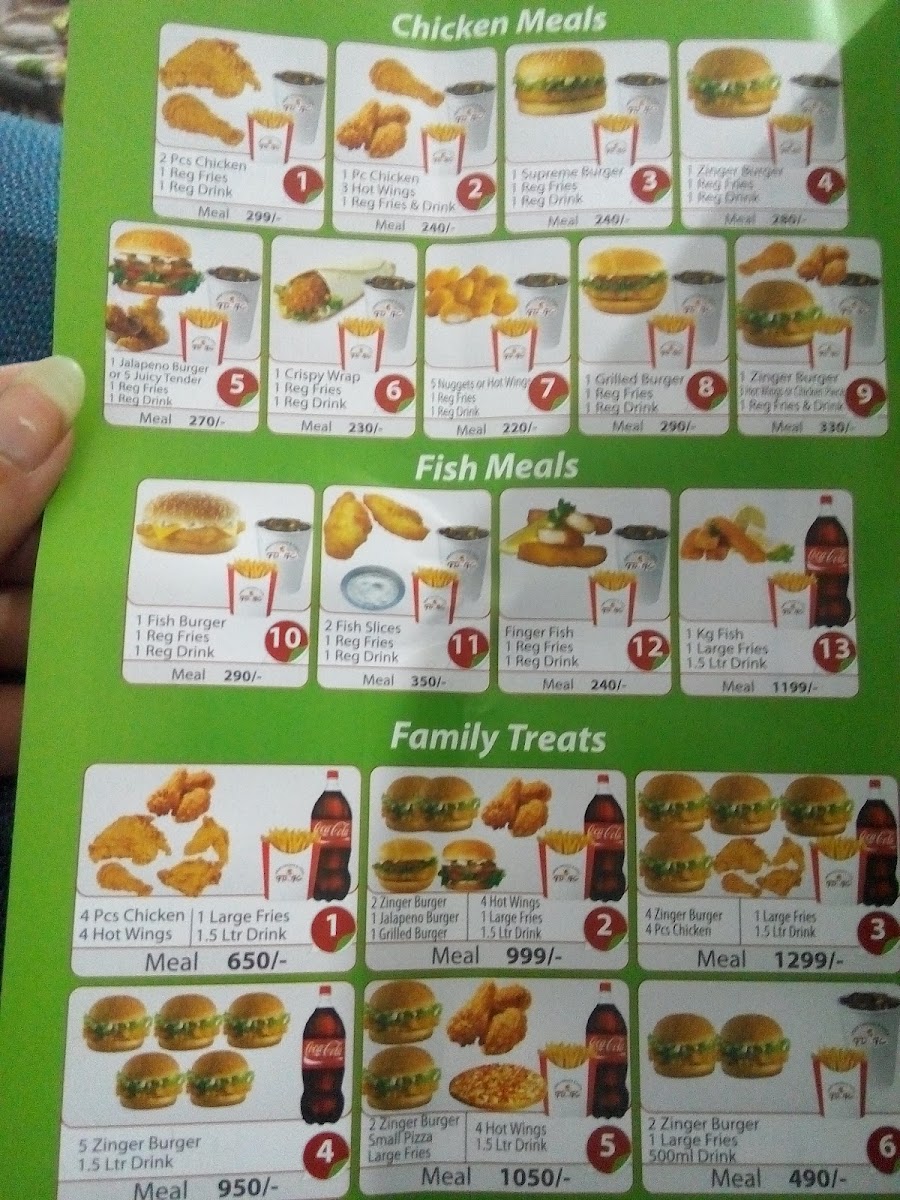 Menu Fdfc - Fast Food - Adyala Road Branch-7