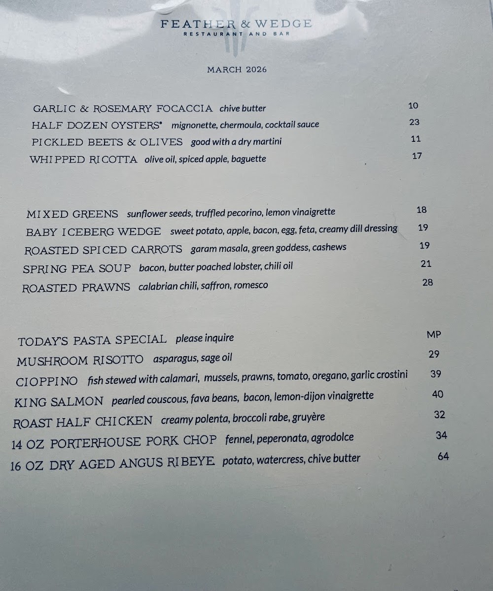 Menu Feather & Wedge-3