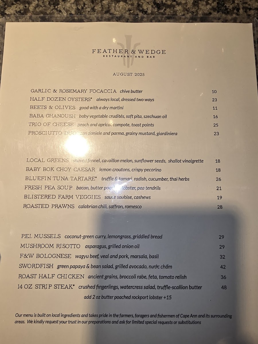 Menu Feather & Wedge-4