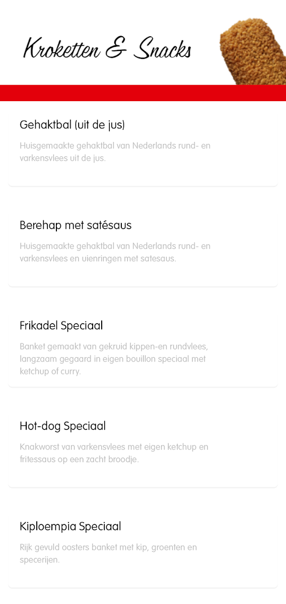 Menu Febo Amsterdam - Nieuwendijk 50-10