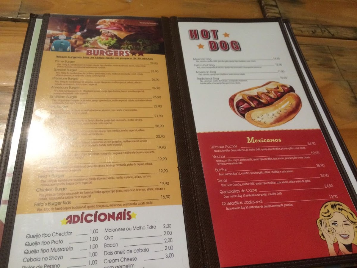 Menu Fefa's Burguer-3