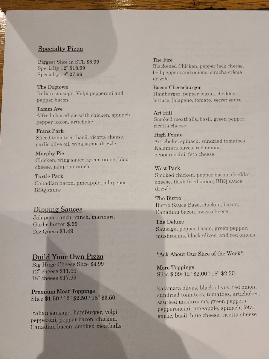 Menu Felix's Pizza Pub-6