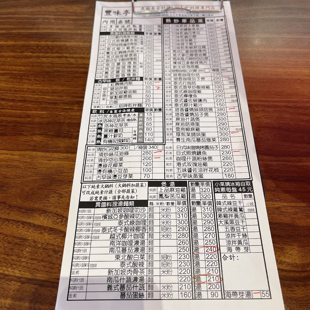 Menu Feng Wei Ting Delicious Vegetarian Food House-8
