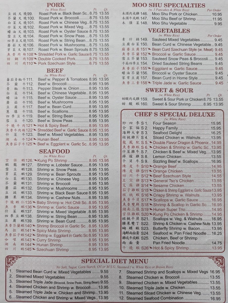 Menu Feng's Garden-1