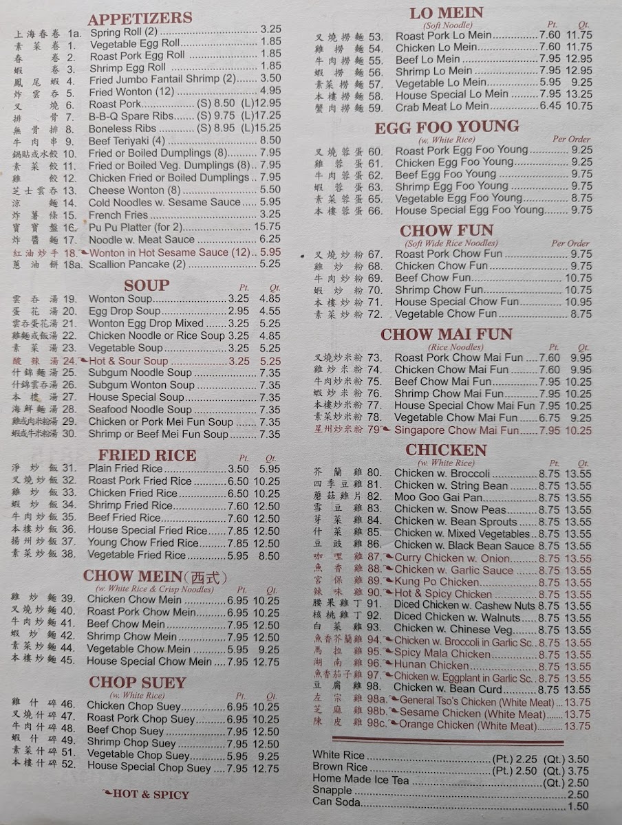 Menu Feng's Garden-2