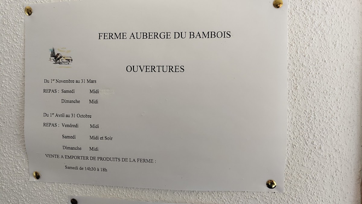 Menu Ferme Auberge Bambois-1