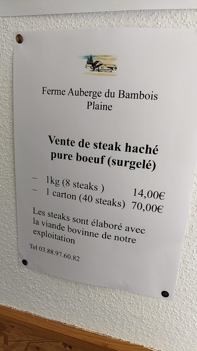 Menu Ferme Auberge Bambois-2