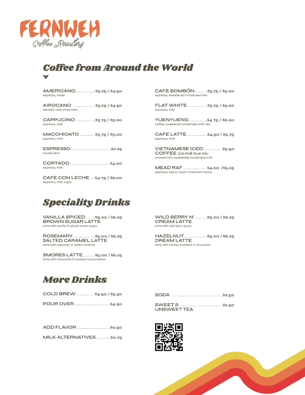 Menu Fernweh Coffee Roastery-7