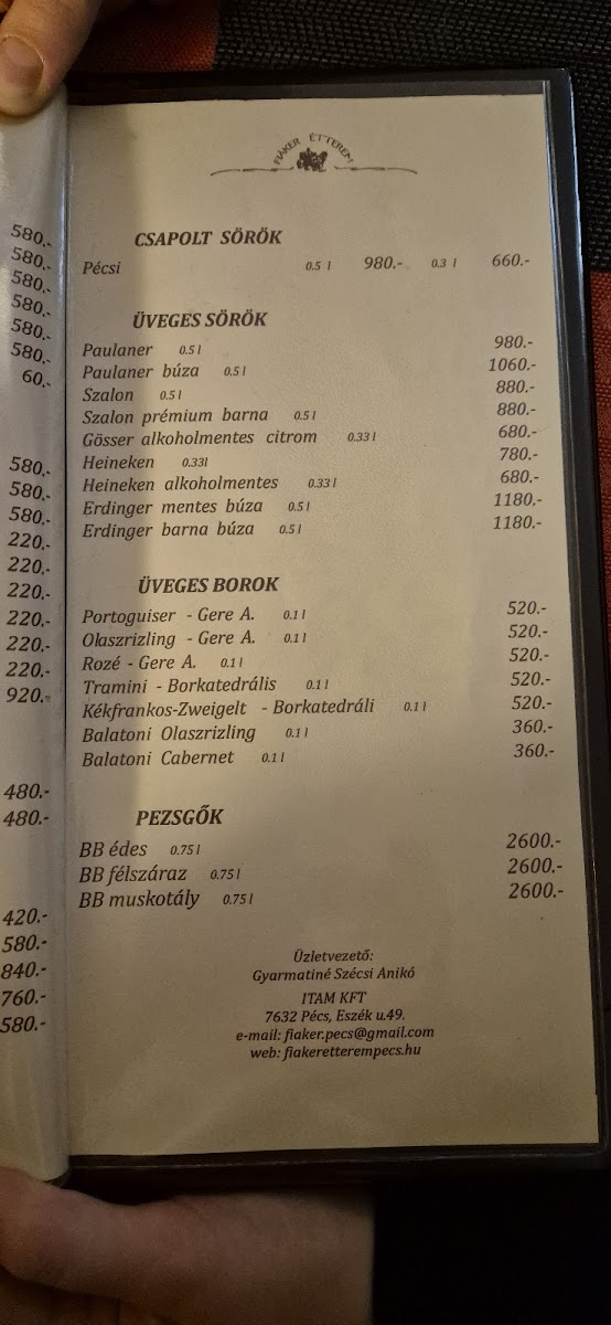 Menu Fiacre Restaurant-8