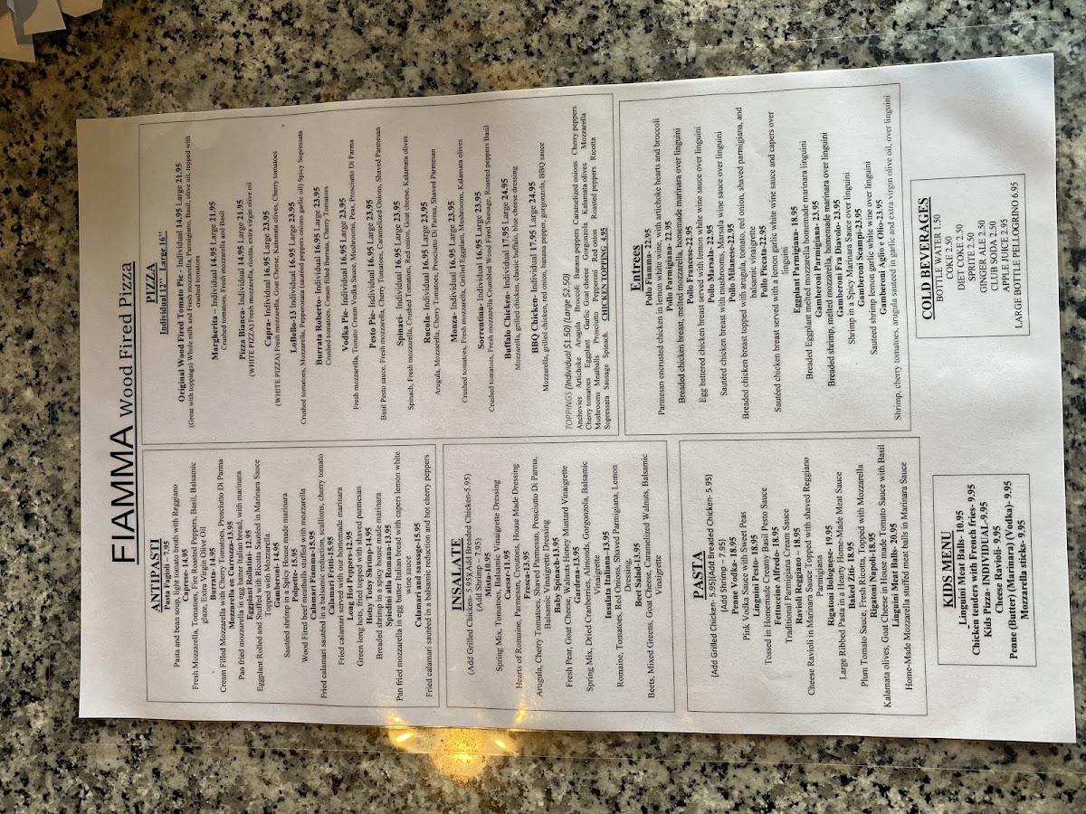 Menu Fiamma Wood Fired Pizza-5