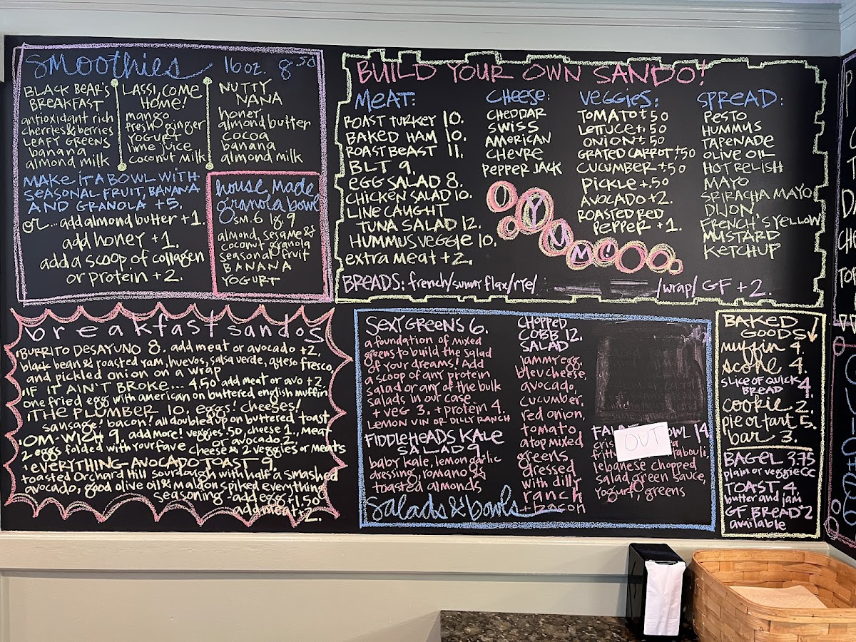 Menu Fiddleheads Café-1