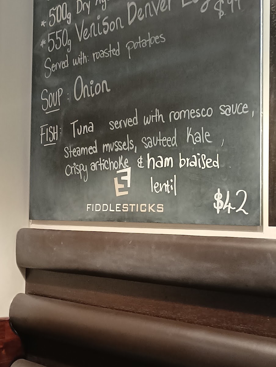 Menu Fiddlesticks Restaurant And Bar-5