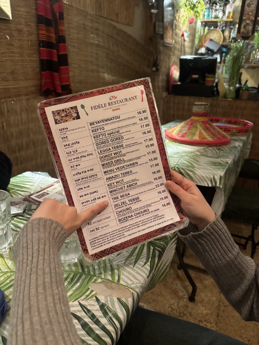 Menu Fidèle Restaurant Ethiopien-4