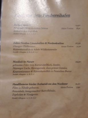 Menu Fiedlers Restaurant. Fisch & Steak In Fiedlers Aalkate-8