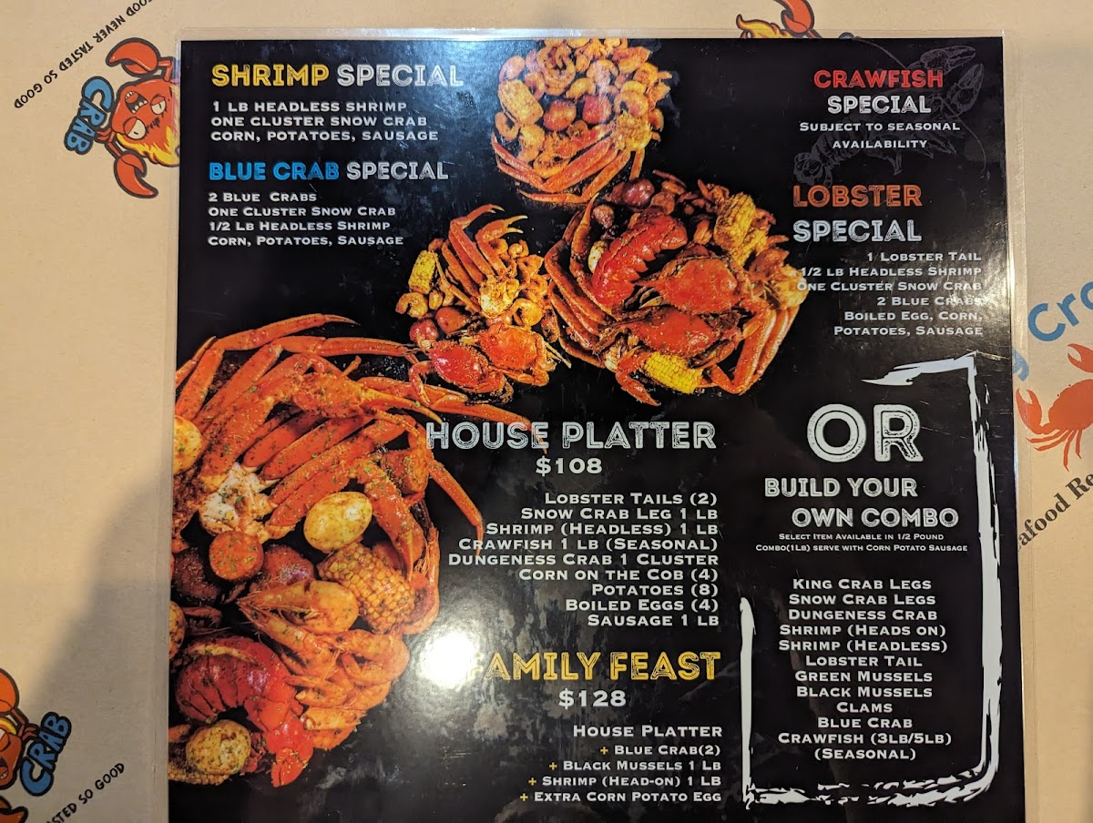 Menu Fiery Crab Seafood Restaurant And Bar - Alexandria-6