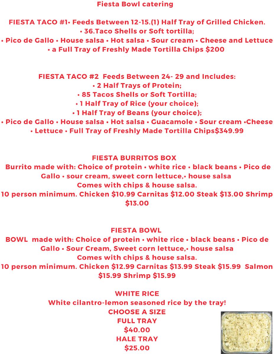 Menu Fiesta Bowl Sabor Latino-3