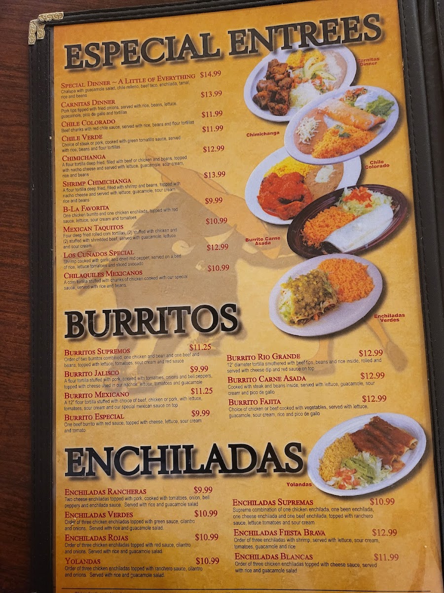 Menu Fiesta Brava Mexican Restaurant-1