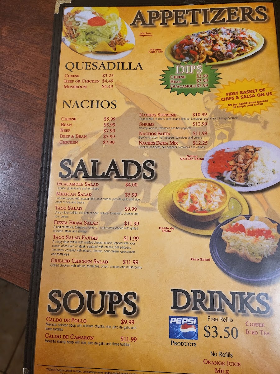 Menu Fiesta Brava Mexican Restaurant-2
