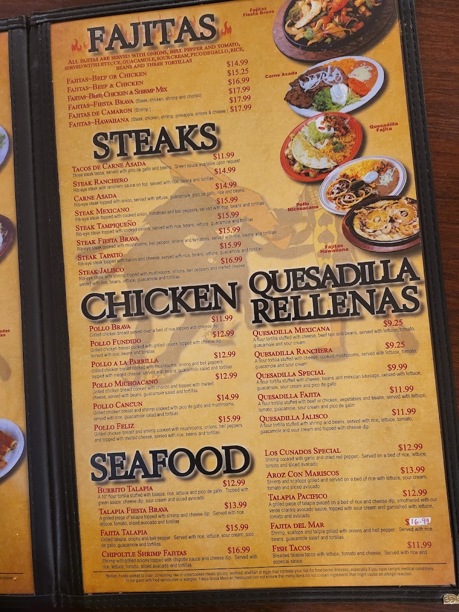 Menu Fiesta Brava Mexican Restaurant-3