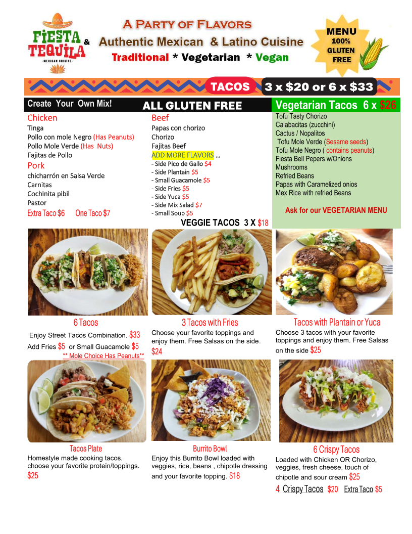 Menu Fiesta & Tequila-1