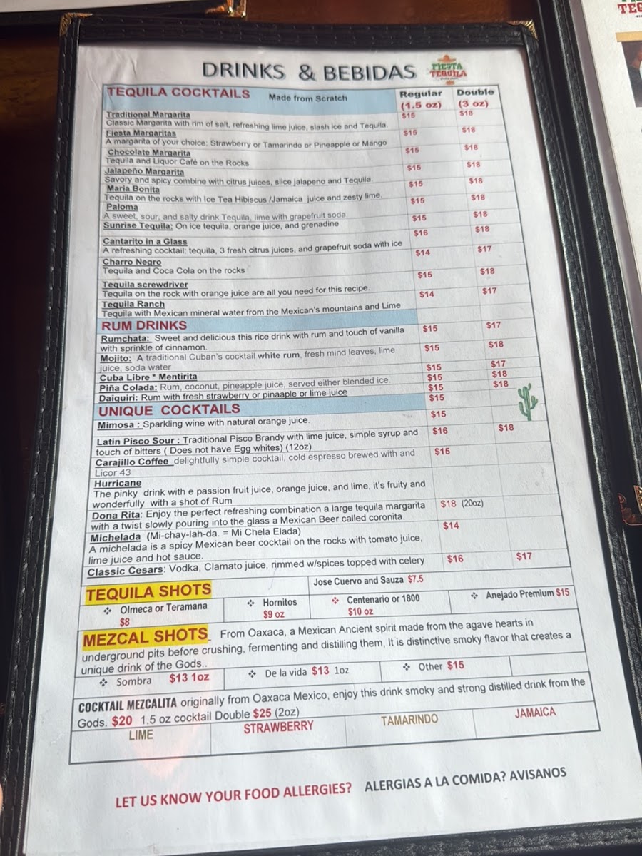 Menu Fiesta & Tequila-9