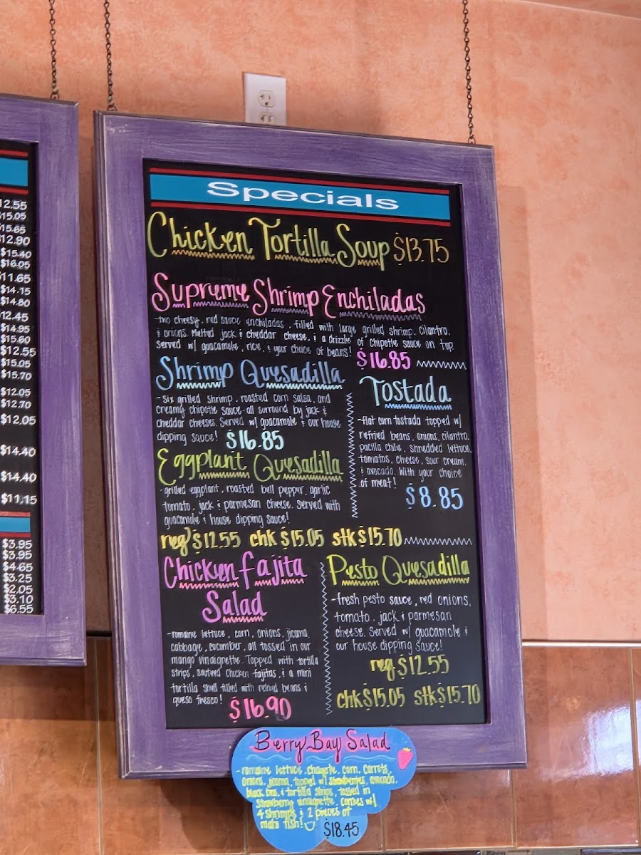 Menu Figaro's Mexican Grill-1