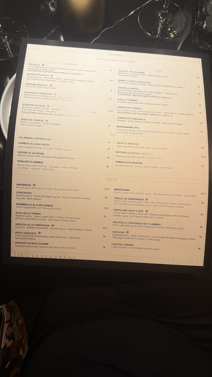 Menu Fiko Restaurant Amsterdam-4
