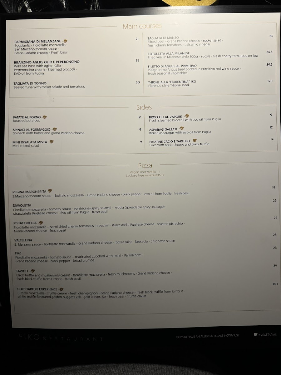 Menu Fiko Restaurant Amsterdam-8
