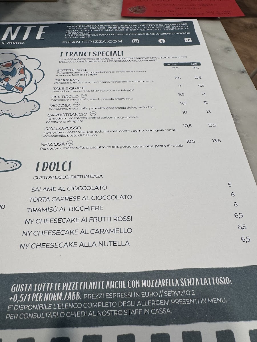 Menu Filante - Città Studi-1