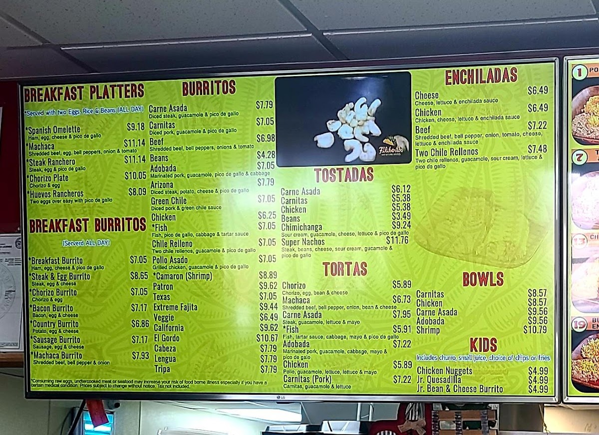 Menu Filibertos Mexican Food-2