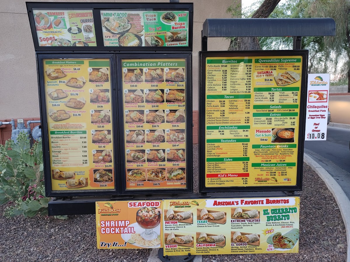 Menu Filibertos Mexican Food-5