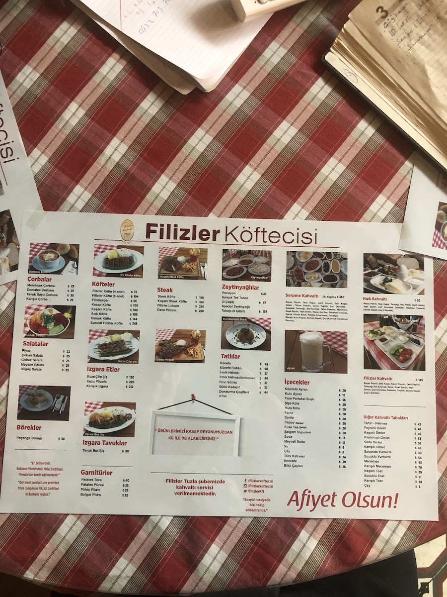 Menu Filizler Koftecisi-10