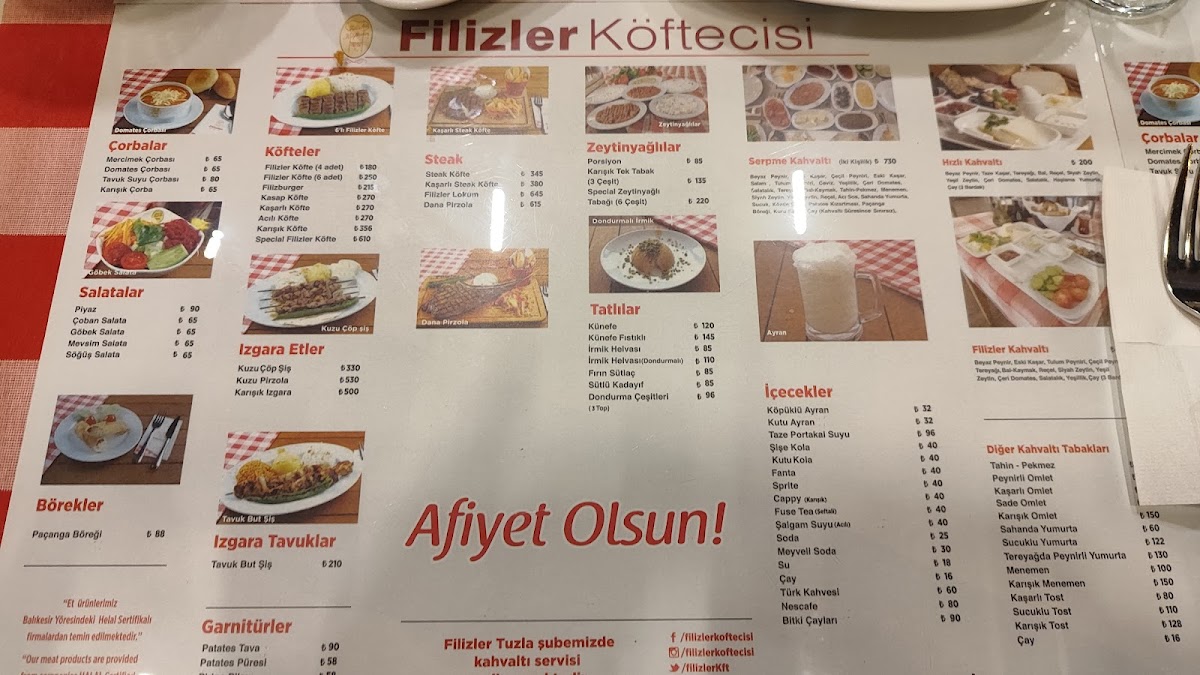 Menu Filizler Koftecisi-4